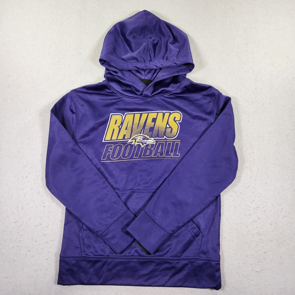 Youth NFL Apparel Baltimore Ravens Purple Hoodie Size Small-8 Polyester NWT